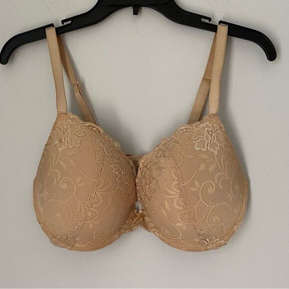Women’s Wired Push Up Nude Lined Lace Bra size 36DDD - Picture 1 of 4